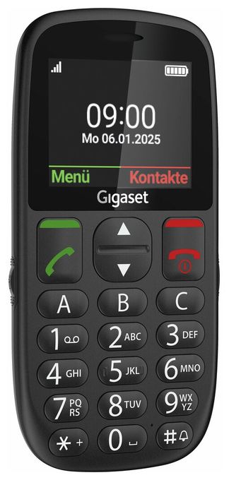 2G Smartphone 5,59 cm (2.2 Zoll) 0,3 MP Single SIM  GL395 (Schwarz) 