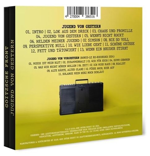 Goitzsche Front - Jugend Von Gestern (2CD Digipak) 