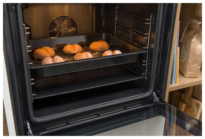 Einbaubackofen maxi Dampfgaren AutoClean (Schwarz) BPS6737E14BG 