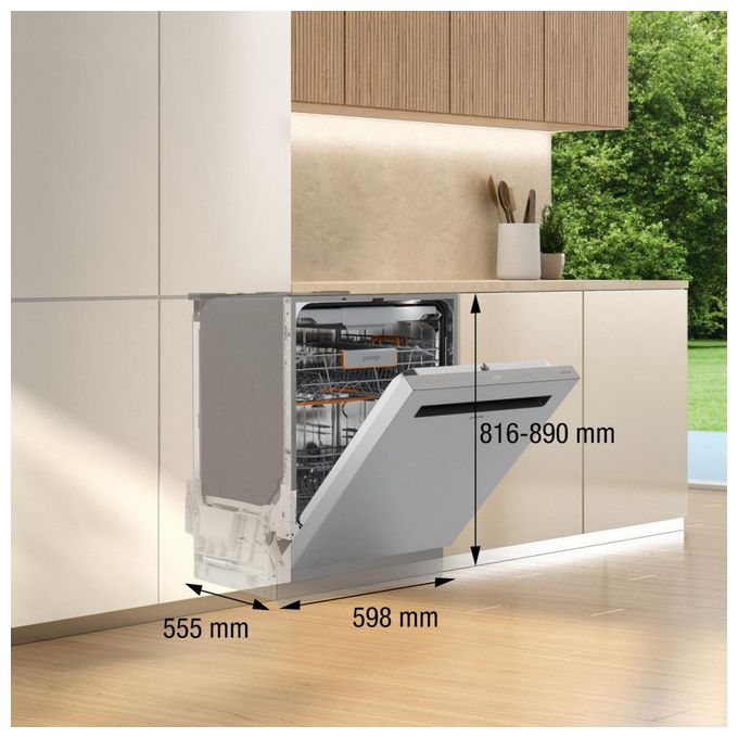 60 cm Geschirrspüler unterbaufähig Sehr leise 16 Maßgedecke aquaStop Funktion Auto Open GU663A67X 