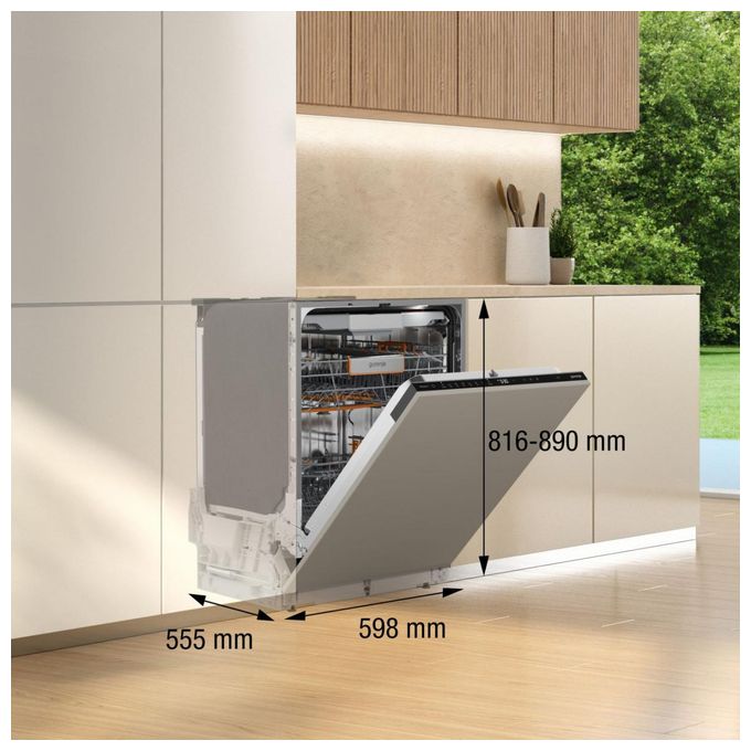 60 cm Geschirrspüler unterbaufähig Sehr leise 16 Maßgedecke aquaStop Funktion Auto Open GV673A65 