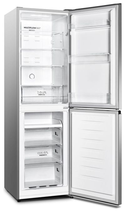 171 l / 85 l Kühl-Gefrierkombi freistehend 184 kWh Jahr  NRK418DCS4 (Grau, Metallisch) 