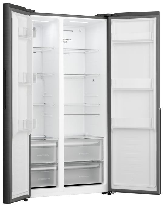 Side-by-Side Kühl-/ Gefrierkombination 347 l / 197 l 317 kWh NoFrost 1786 mm x 911 mm  NRS917E41BX (Schwarz) 