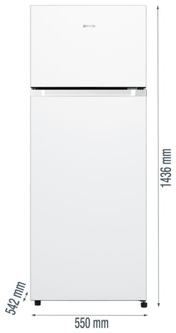 165 l / 41 l Kühl-Gefrierkombi freistehend 141 kWh Jahr  RF414DPW4BE (Weiß) 