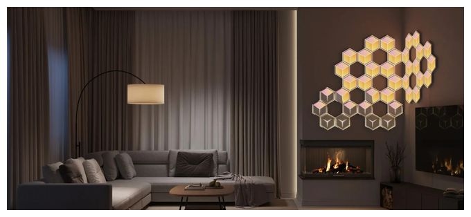 LED Intelligente Wandleuchte Multi AC H606A Glide Hexa Ultra Lichtpaneele 7-pack 