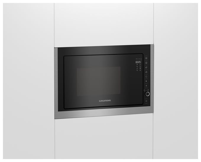 Einbau-Mikrowelle 900 W Größe: mittel 5 Stufen Grill (Schwarz, Edelstahl) GMI11311X 