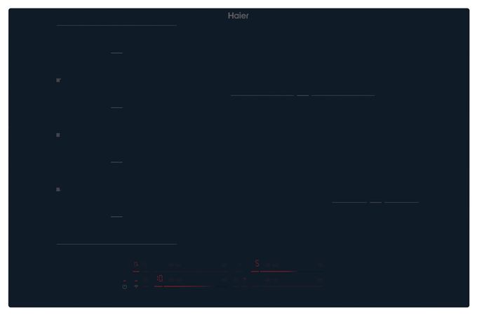 80 cm Induktions Kochfeld/Herdplatte 4 Zone(n) HAMTB86IRCS autarkes 