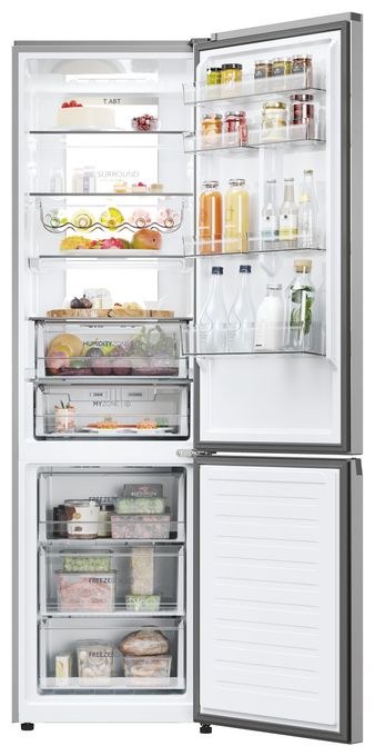 289 l / 120 l Kühl-Gefrierkombi freistehend NoFrost 92 kWh Jahr  HDPW7620AANPK (Edelstahl) 