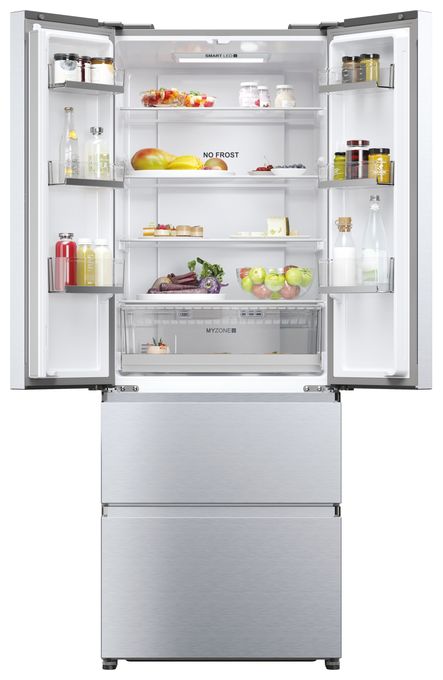 Side-by-Side Kühl-/ Gefrierkombination 306 l / 140 l 298 kWh NoFrost 1900 mm x 700 mm  HFR5719ENMG (Silber) 