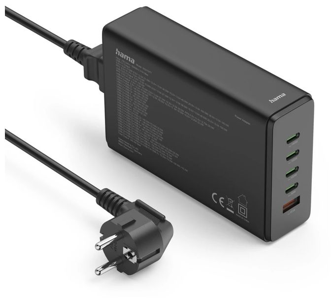 00201977 Schnellladegerät, 4xUSB-C, 1xUSB-A, PD, max. 240 W 