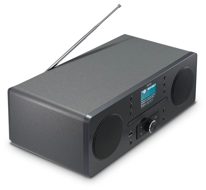 Bluetooth DAB, DAB+, FM Radio Persönlich  054254 DR1560CBT (Schwarz, Grau) 