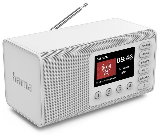 Bluetooth DAB, DAB+, FM Radio Persönlich  054261 DR1001 (Weiß) 