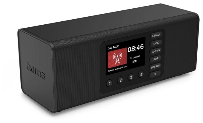 Bluetooth DAB, DAB+, FM Radio Persönlich  054262 DR2002 (Schwarz) 