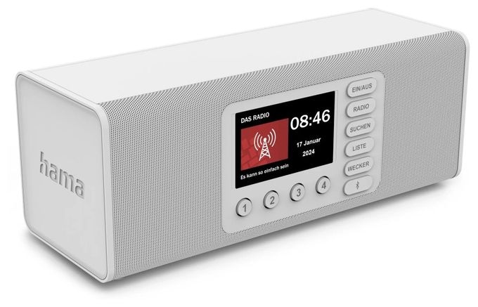 Bluetooth DAB, DAB+, FM Radio Persönlich  054263 DR2002 (Weiß) 