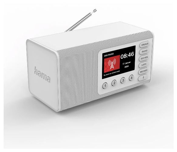 Bluetooth DAB, DAB+, FM Radio Persönlich  054297 DR1001BT (Weiß) 
