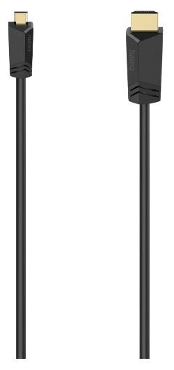 18 Gbit/s Gerade HDMI auf HDMI Typ D (Mikrofon) 2 m  074259 (Schwarz) 