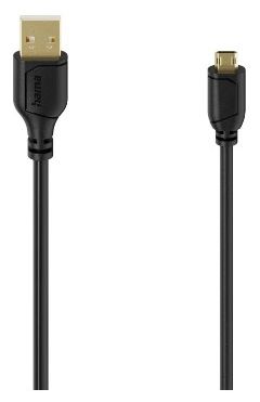 0,48 Gbit/s Rundkabel USB A auf Micro-USB A 0,75 m  074264 (Schwarz) 