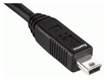 0,48 Gbit/s Stecker USB A auf Mini-USB B 1,8 m  088480 (Schwarz) 
