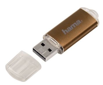 USB Typ-A Stick 32 GB  091076 Laeta (Braun, Transparent) 