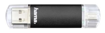 USB Type-A / Micro-USB Stick 16 GB  123998 Laeta Twin (Schwarz) 