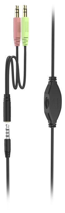 Ohraufliegender Kopfhörer Kabelgebunden  139931 HS-P100 V2 (Schwarz, Silber) 