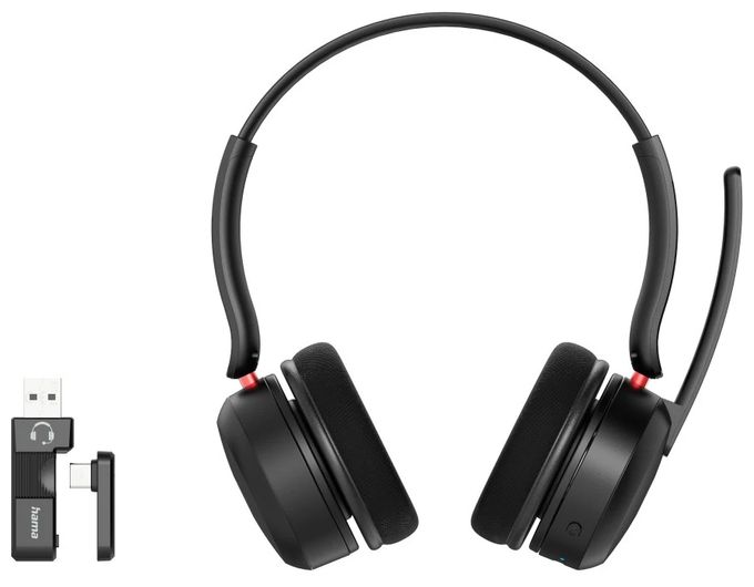 Ohraufliegender Kopfhörer kabellos 16 h Laufzeit USB Typ-C  139942 WHS-400 (Schwarz) 