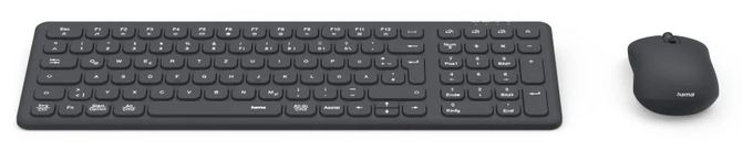 Büro Tastatur RF Wireless + Bluetooth 2.4 GHz  173006 WKM-300 (Schwarz) 