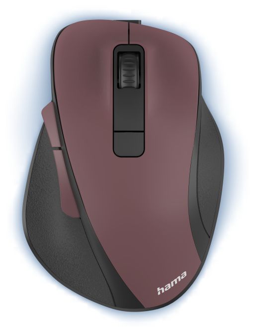 1600 DPI Büro Maus Optisch  173033 MW-500 Recharge (Schwarz, Burgund) 