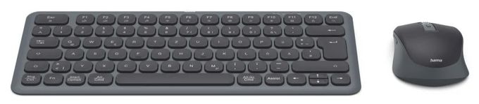 Heimbüro Tastatur RF Wireless + Bluetooth 2.4 GHz  173061 WKM-500 (Schwarz) 
