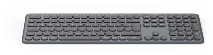 Heimbüro Tastatur RF Wireless + Bluetooth 2.4 GHz (Schwarz, Dunkles Grau) 173063 WK-550 