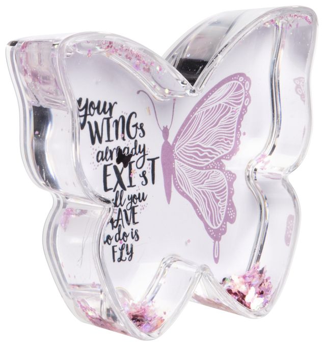 Einzelbilderrahmen 9 x 8 cm  175819 Butterfly (Pink/Transparent) 