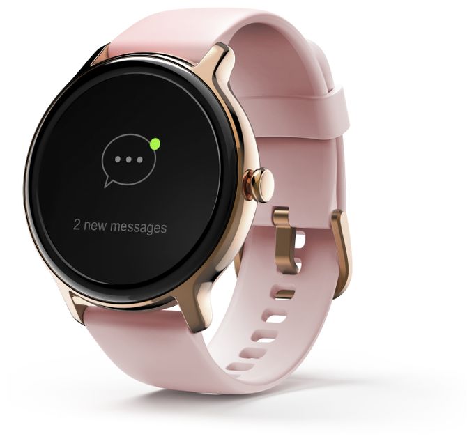 Digital 45 mm Smartwatch Rund IP68 144 h  178608 Fit Watch 4910 (Roségold) 