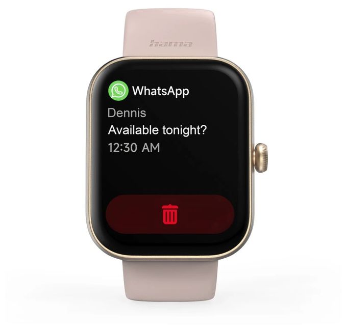 Digital Smartwatch Rechteckig IP68  178615 5000 (Roségold) 