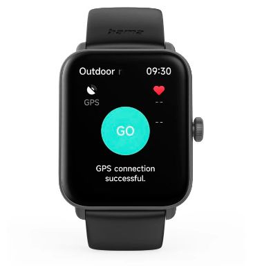 Digital Smartwatch Quadratisch IP68  178619 6010 (Schwarz) 