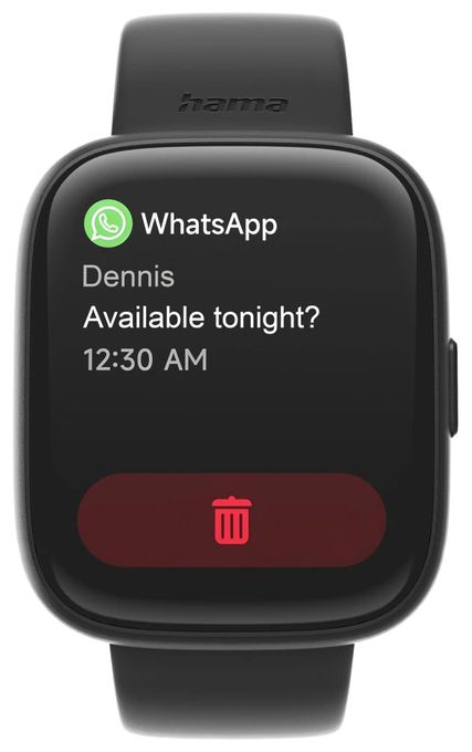 Digital 46 mm Smartwatch Rechteckig IP68  178640 4000 (Schwarz) 