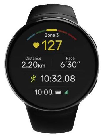 44 mm Smartwatch Rund IP68  178694 7070 (Schwarz) 
