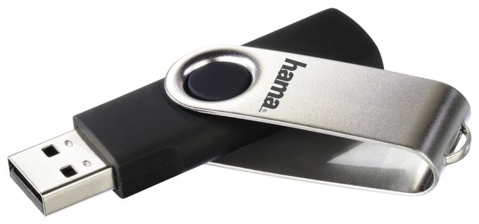 USB Typ-A Stick 8 GB  181059 Rotate (Schwarz, Silber) 