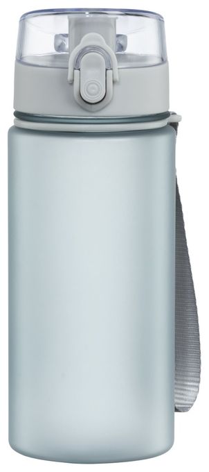 Kunststoff, Silikon  181590 Sport-Trinkflasche 0,5l (Blau, Transparent) 
