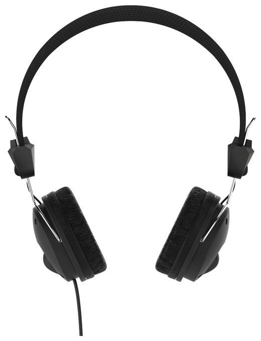 Ohraufliegender Kopfhörer Kabelgebunden  184016 Fun4Phone (Schwarz) 