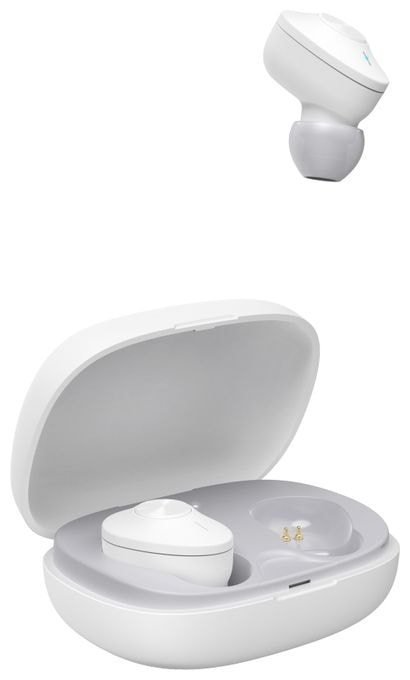 In-Ear Bluetooth Kopfhörer Kabellos TWS 4 h Laufzeit USB Typ-C  184162 Freedom Buddy (Hellgrau, Weiß) 