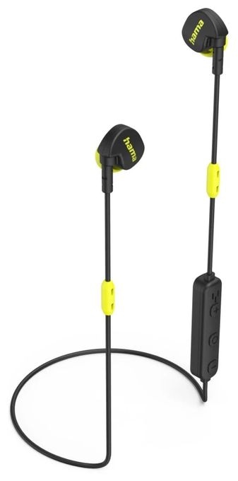 In-Ear Bluetooth Kopfhörer kabellos 6 h Laufzeit  184187 Freedom Athletics II (Schwarz, Gelb) 
