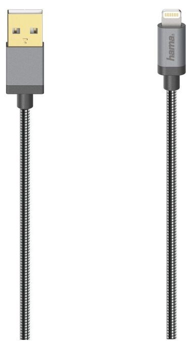 Stecker Lightning auf USB A 0,75 m  200501 (Anthrazit) 