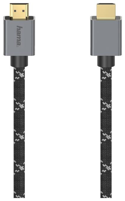 48 Gbit/s Stecker Gerade HDMI auf HDMI Typ A (Standard) 2 m  200504 (Schwarz, Grau) 