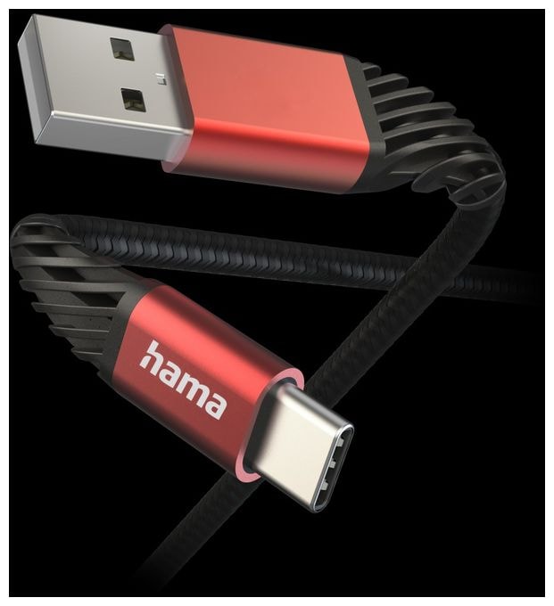 0,48 Gbit/s Stecker USB A auf USB C 1,5 m  201540 Extreme (Schwarz, Rot) 