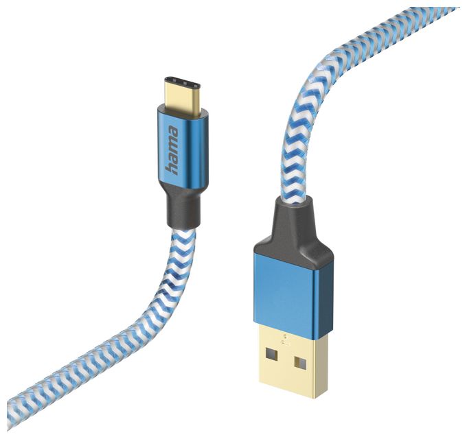 0,48 Gbit/s Stecker USB A auf USB C 1,5 m  201558 Reflective (Blau) 
