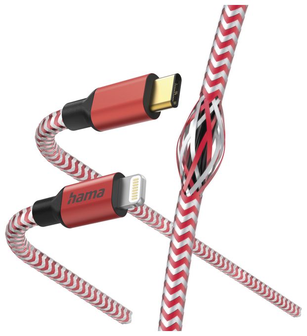 Stecker Lightning auf USB C 1,5 m  201562 Reflective (Rot) 