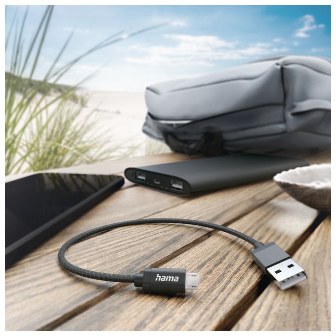0,48 Gbit/s Stecker USB A auf Micro-USB A 0,2 m  201583 (Schwarz) 
