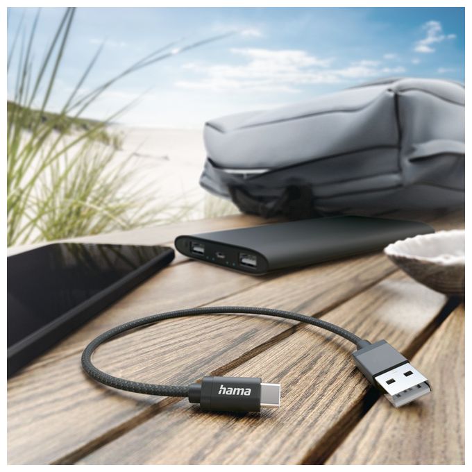 0,48 Gbit/s Stecker USB A auf USB C 0,2 m  201600 (Schwarz) 