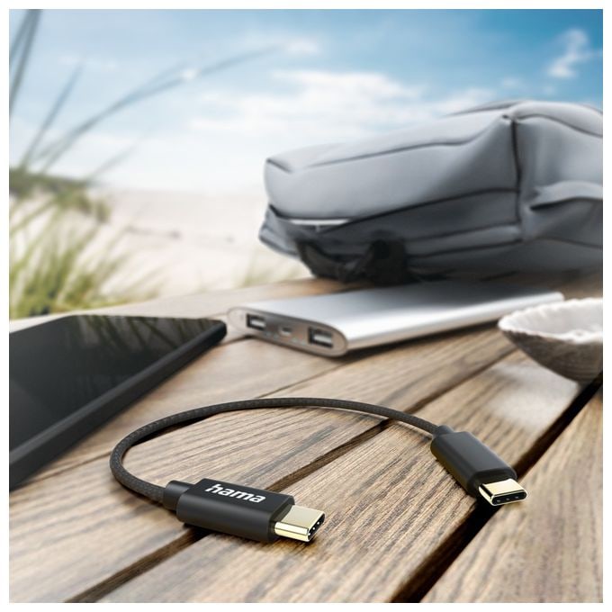 0,48 Gbit/s Stecker USB C auf USB C 0,2 m  201604 (Schwarz) 