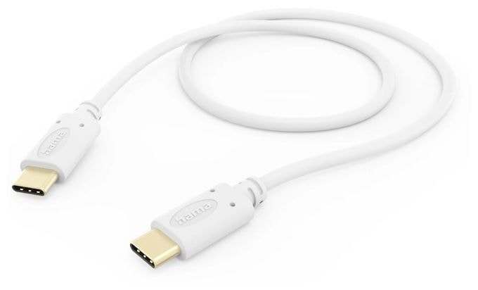 0,48 Gbit/s Stecker Rundkabel USB C auf USB C 1,5 m  201704 (Weiß) 